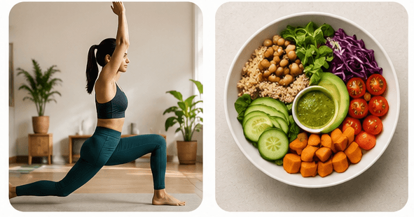 Person practising yoga