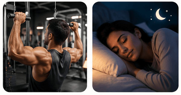 Man strength training