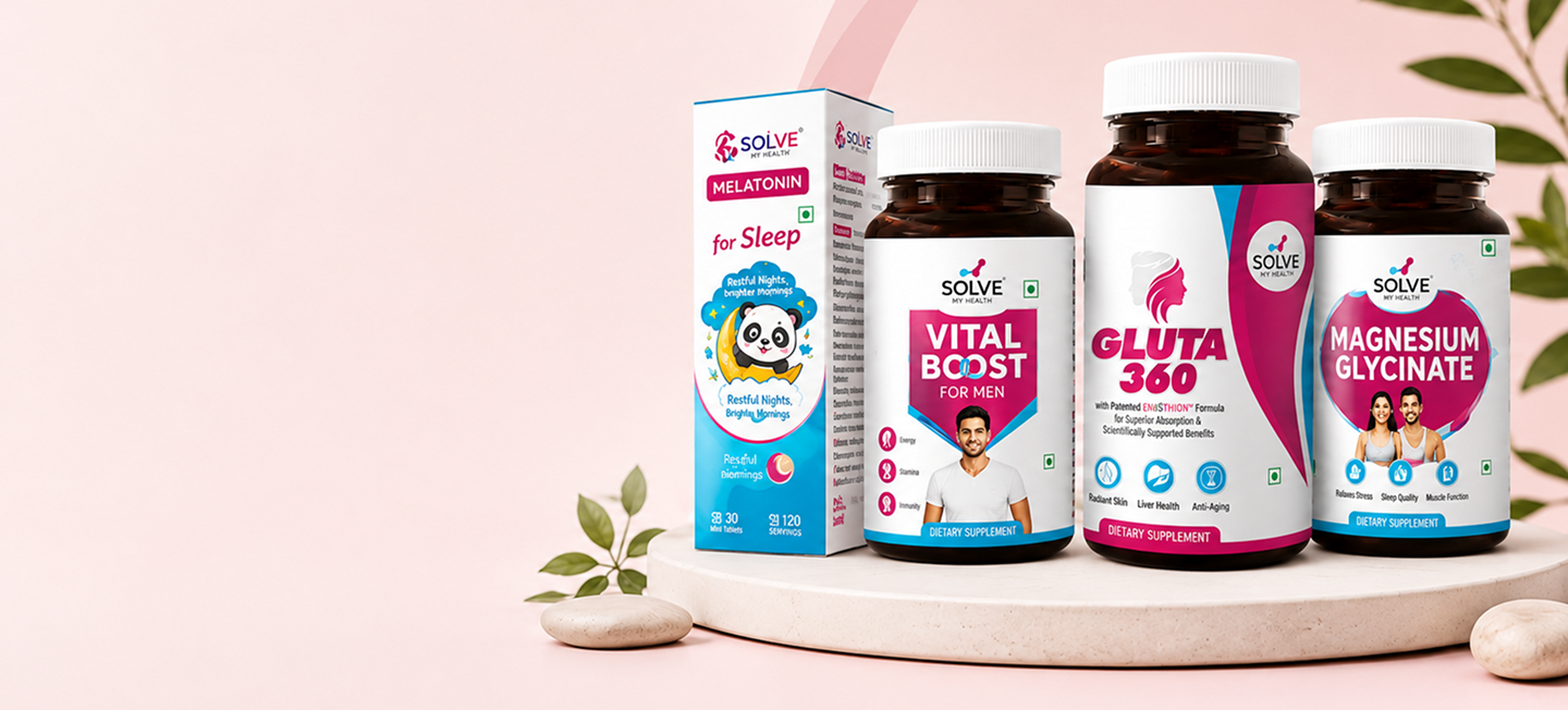 SOLVEMyHealth supplement bottles